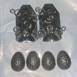 Vintage Old Santa Candy Molds